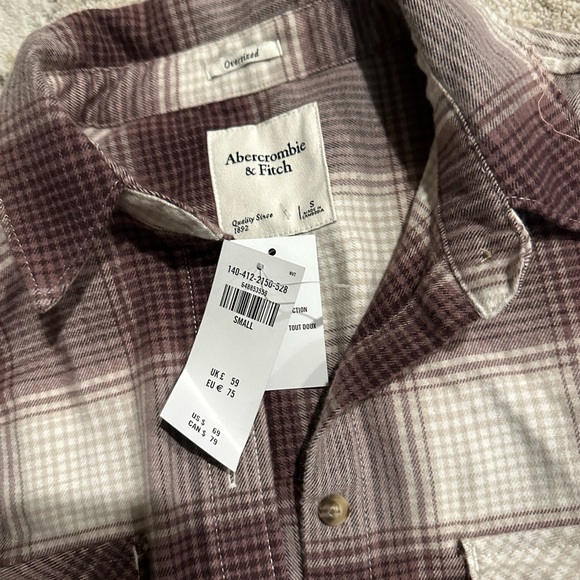 Abercrombie light plaid shacket - Picture 2 of 2